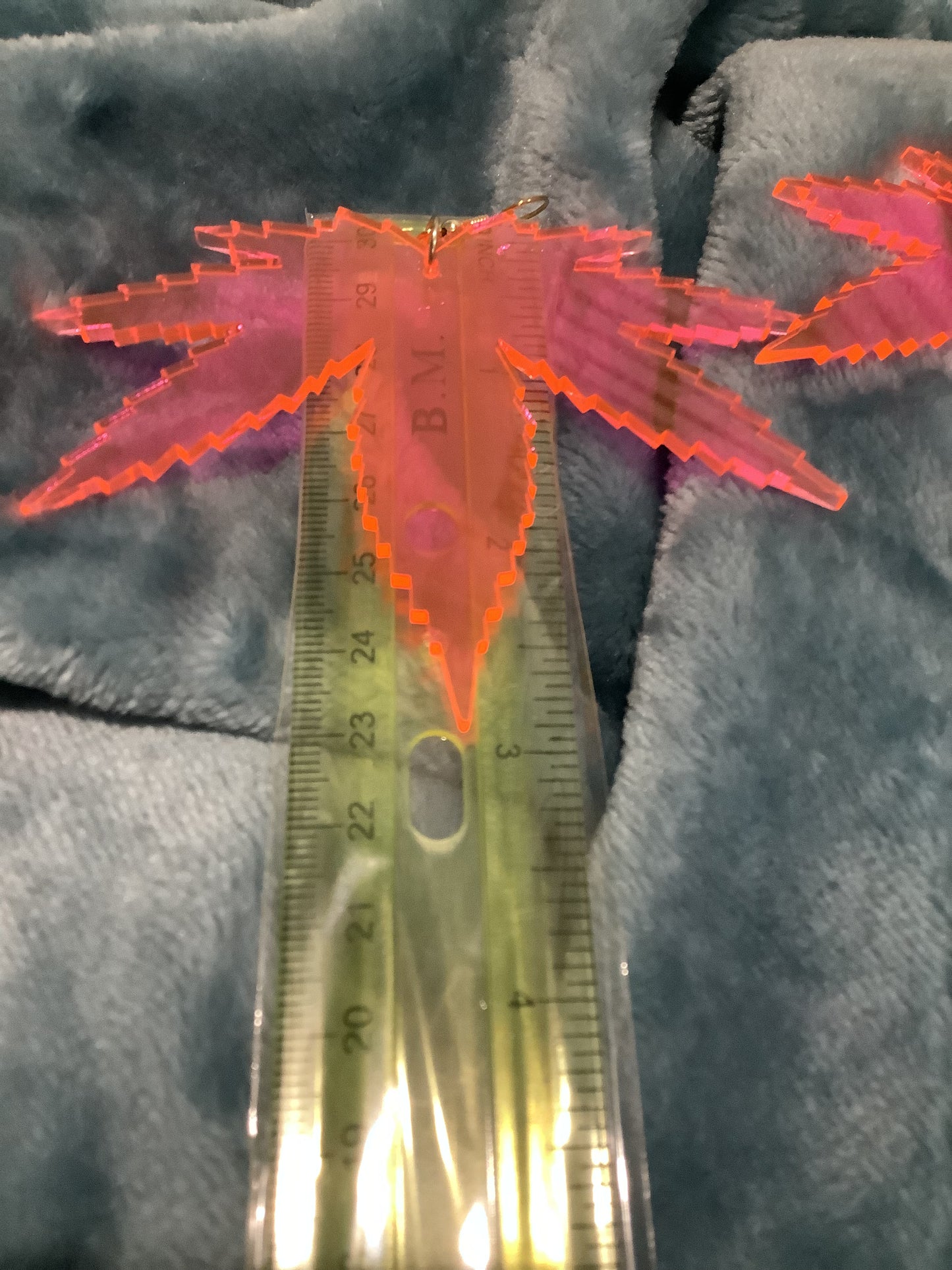 420 Acrylic Leaf Earrings